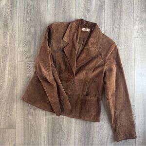 Vintage Brown Suede Jacket